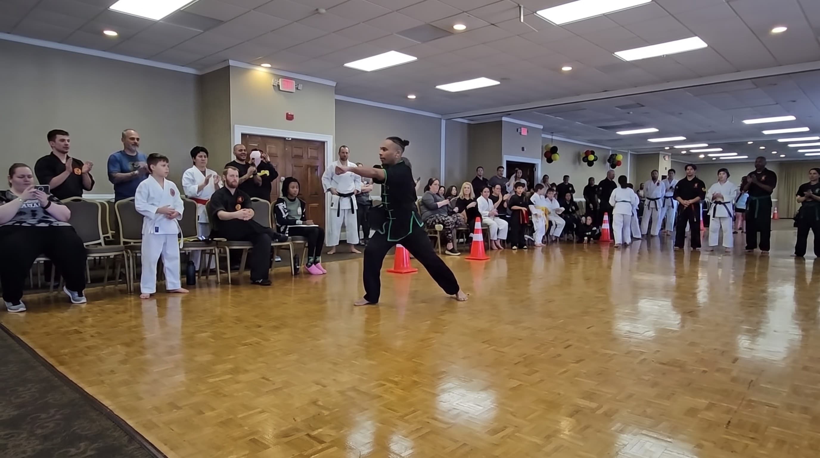 Students performing at a Cloud Forest tournament